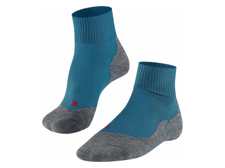 Falke TK5 Short Herren Wandersocken - Aqua Blue