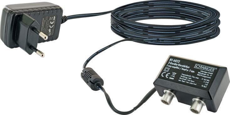 Schwaiger 2 x 8 dB Zweigeräteverstärker