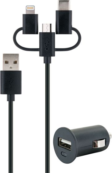 Schwaiger 12 volt 3-in-1 smart Ladeset