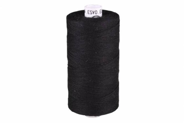 Esvo Schwarz Polyester/Baumwolle Stärke 50 Zeltgarn