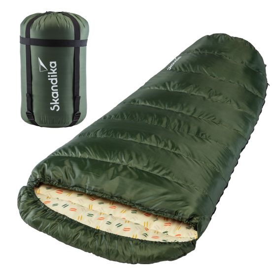 Skandika Vegas XXL RV rechts grüner Schlafsack