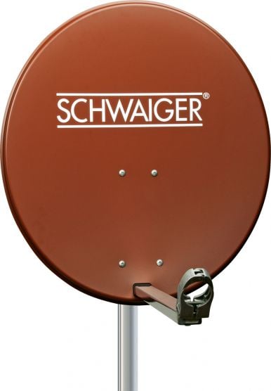 Schwaiger SPI621 ziegelroter 65 cm Alu-Spiegel