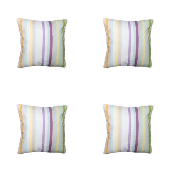 Lila Dekokissen Madison Righe - 4er-Set