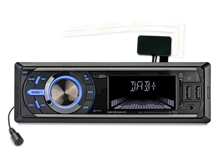 RMD051DAB-BT Car Radio - DAB + FM Bluetooth USB SD 4x 75Watt - Schwarz