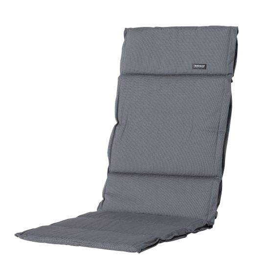 Madison Rib Grey 125x50 Gartenkissen mit hoher Rückenlehne