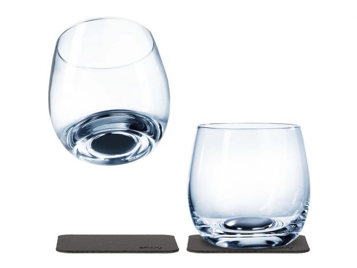 Silwy 2er Set Magnet-Kristall Whisky gläser