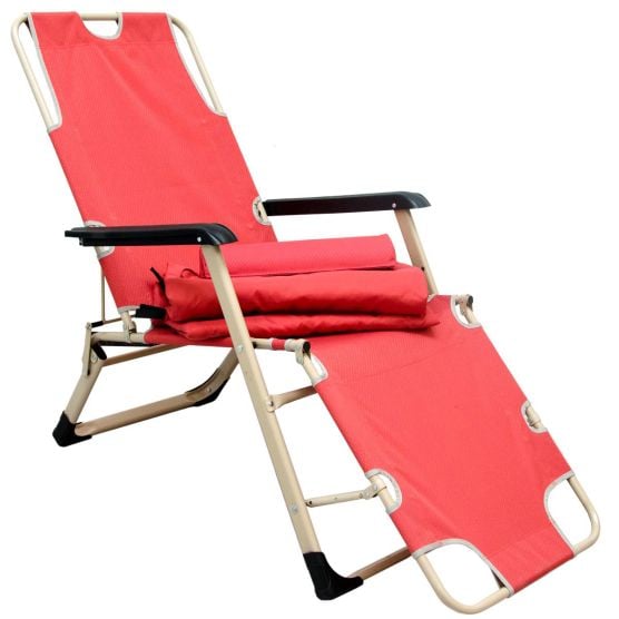 AMANKA 178 x 60 verstellbarer Relaxstuhl - Red