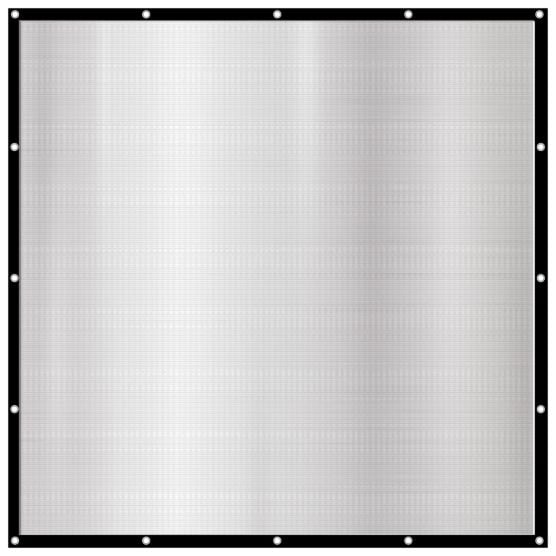 AMANKA 2x2 reflektierendes Aluminium Schattennetz