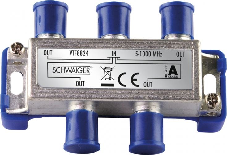 Schwaiger VTF8824 4-fach 8 dB Verteiler