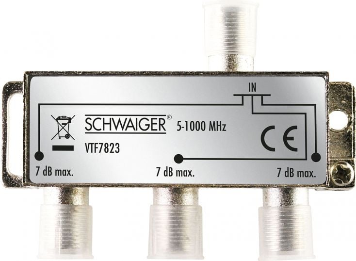 Schwaiger VTF7823 3-fach 7 dB Verteiler