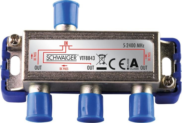 Schwaiger VTF8843 3-fach 8 dB Verteiler