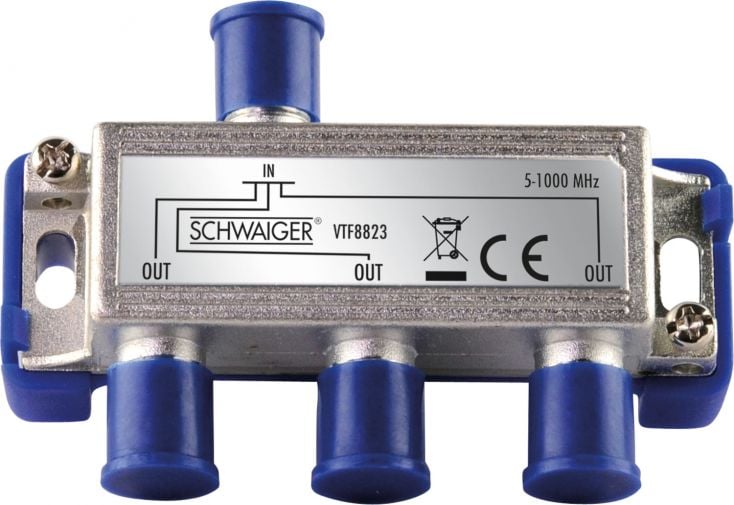 Schwaiger VTF8823 3-fach 6,5 dB Kabelverteiler