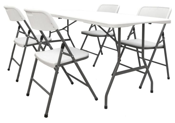 AMANKA 180x70 Gartentisch mit 4 Stühlen