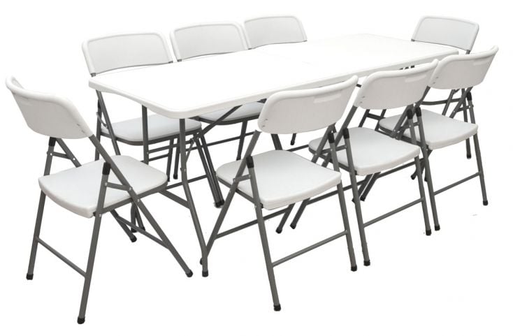AMANKA 180x70 Gartentisch mit 8 Stühlen