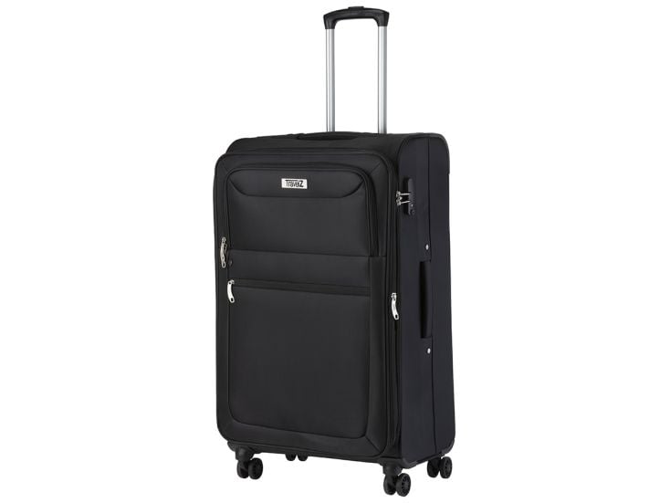 Travelz Softspinner 77 cm TSA Reisekoffer - Black