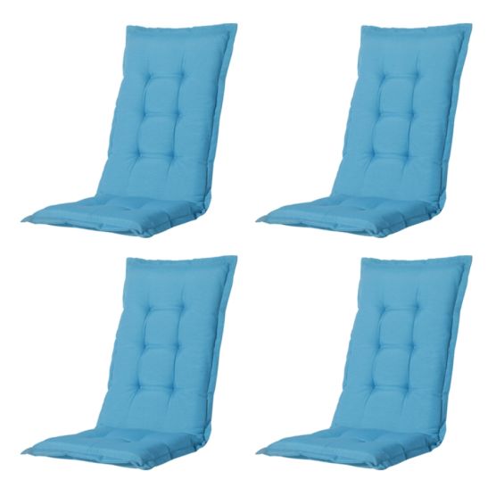 Madison Panama Aqua Gartenstuhlkissen - 4er-Set