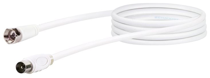 Schwaiger KVCK161 1,5 meter weißes Satellitenkabel