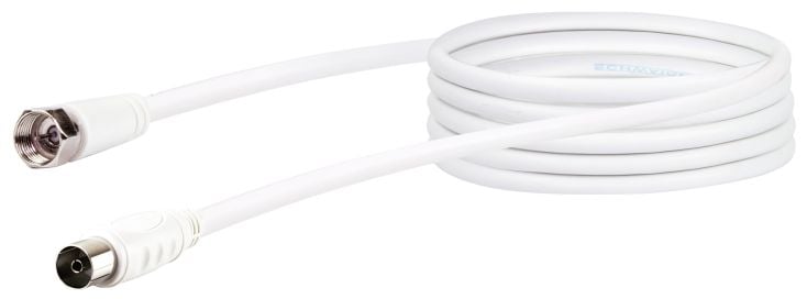 Schwaiger KVCK173 3 meter weißes Satellitenkabel