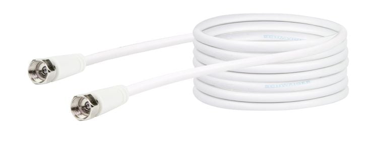 Schwaiger KVC250 5 Meter weißes Satellitenkabel