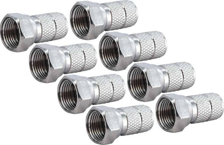 Schwaiger FST6508 6,5 mm Satz von 8 F-Stecker