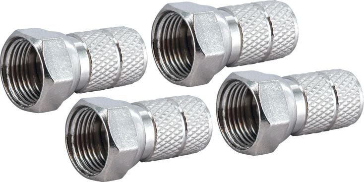 Schwaiger FST6504 6,5 mm Satz von 4 F-Stecker