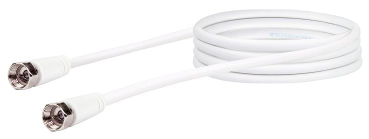 Schwaiger KVCHQ15 1,5 Meter weißes Satellitenkabel