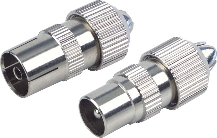 Schwaiger KST1525 Metall IEC Koax-Stecker Set