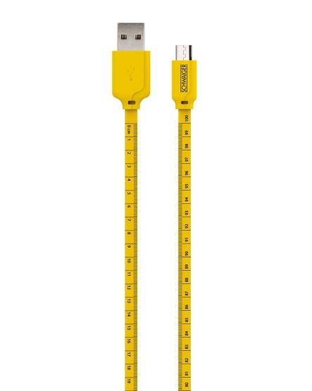 Schwaiger WKM10 Gelb Micro USB Ladekabel