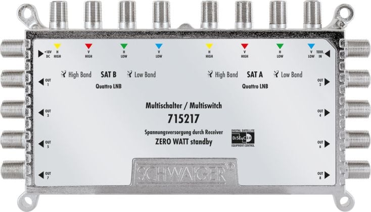 Schwaiger 715217 9/8 Sat-Multischalter
