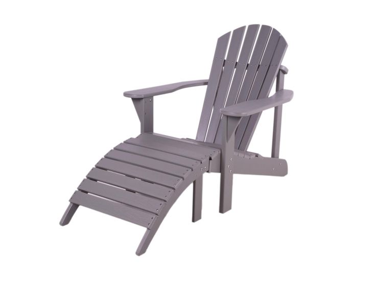 MaximaVida Montreal adirondack Gartenstuhl mit Fußstütze