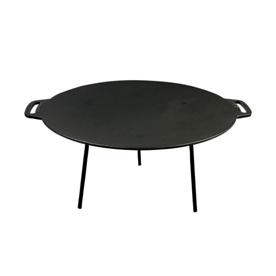 Valhal 44 cm gusseiserne Grillplatte mit Füßen