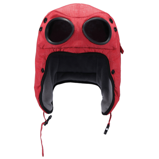 Action Fox Goggles rote Mütze mit Sonnenbrille