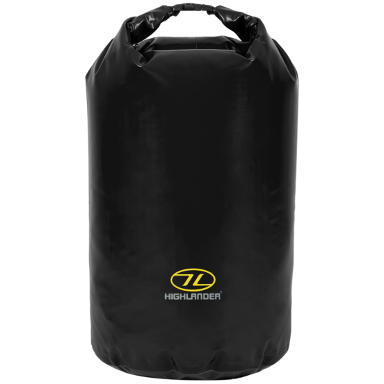 Highlander Dry Bag Tri-Laminat PVC 44 schwarze wasserdichte Tasche