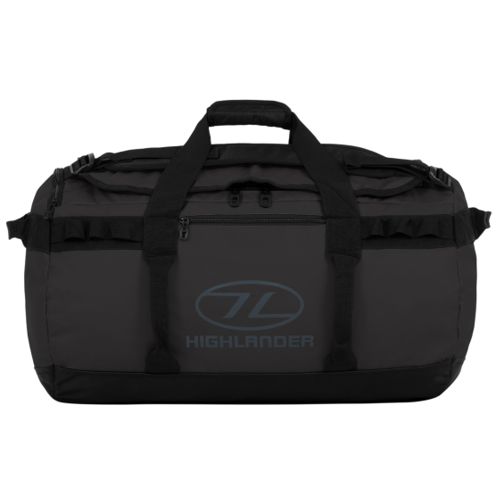 Highlander Storm Kitbag 65 schwarze Wochenendtasche