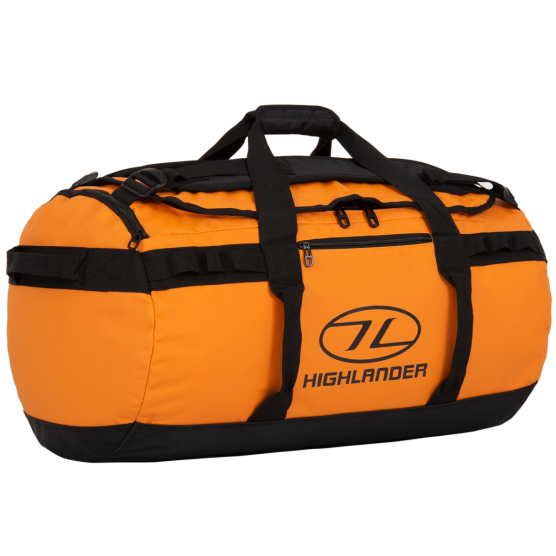 Highlander Storm Kitbag 65 orangefarbene Wochenendtasche