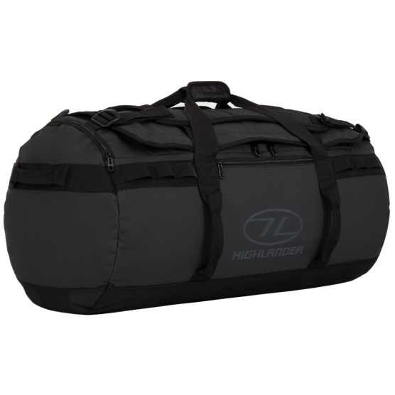 Highlander Duffle Storm Kitbag 90 schwarze Reisetasche