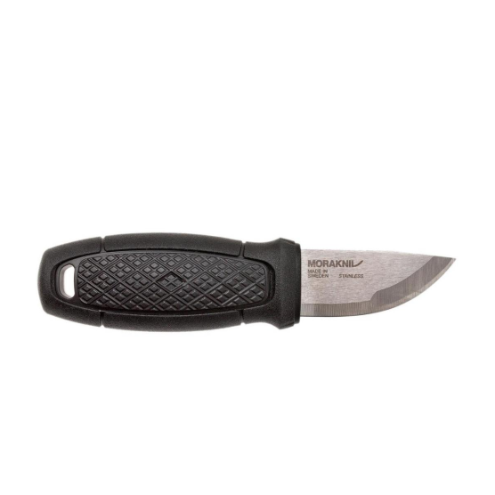 Mora Eldris Neck Knife schwarzes Überlebensmesser