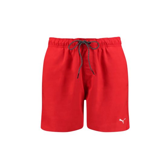 PUMA mittellange rote Badehose