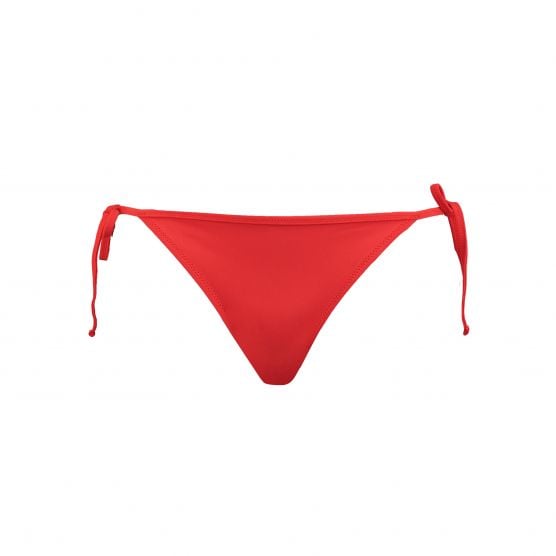 PUMA Side Tie rotes Damen Bikini-Unterteil