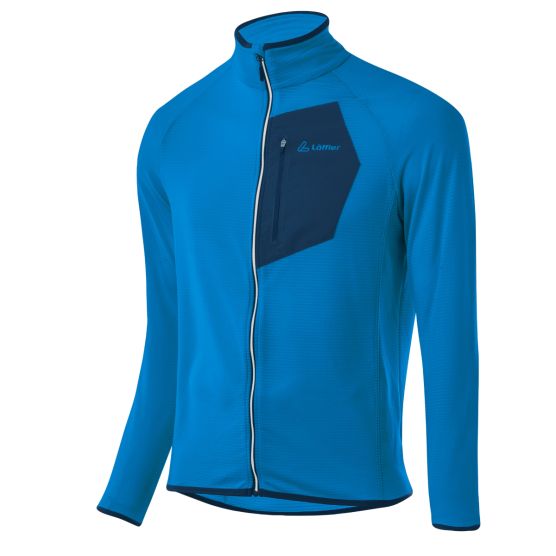 Löffler Mid TechFleece blaue Herren Jacke