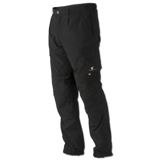 Wolf Camper Adventure schwarze Herren Zip-Off-Hose