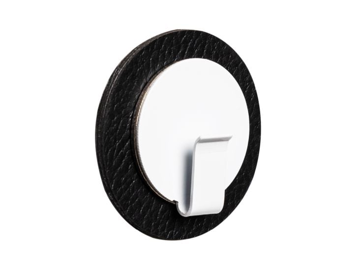 Silwy Clever weißer Magnethaken inkl. schwarzes Metall-Nano-Gel-Pad