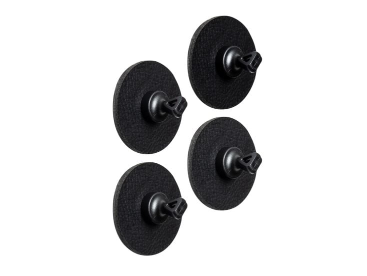 Silwy Flex 4er Set Magnet-Pins inkl. schwarzes Metall-Nano-Gel-Pads