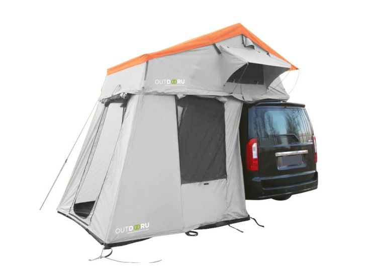 OutdoorU Family Plus Flex 25 Dachzelt - Hot Orange