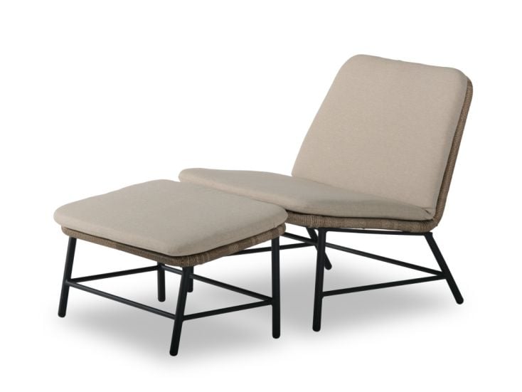 Chill-Dept. Sunbury Relaxsessel mit Fußhocker - Roasted Nut