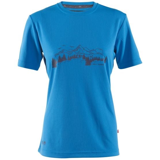 Wolf Camper Blue Damen T-Shirt