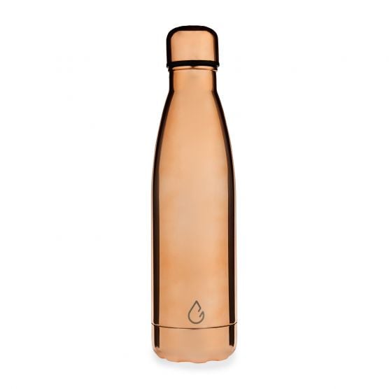 Wattamula Design Öko Edelstahl Rose Gold 500-ml-Wasserflasche