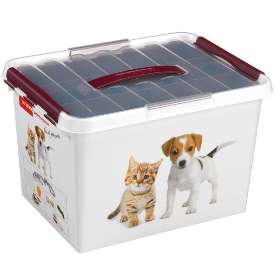 Sunware Q-line 22 Liter Tier Aufbewahrungsbox mit Einsatz