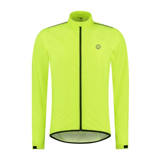 Rogelli Core Fluor Yellow Herren Fahrrad Regenjacke