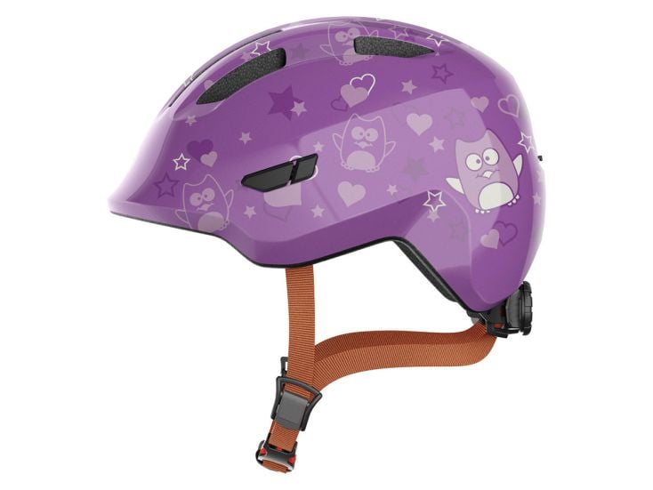 Abus Smiley 3.0 Purple Star Kinderfahrradhelm